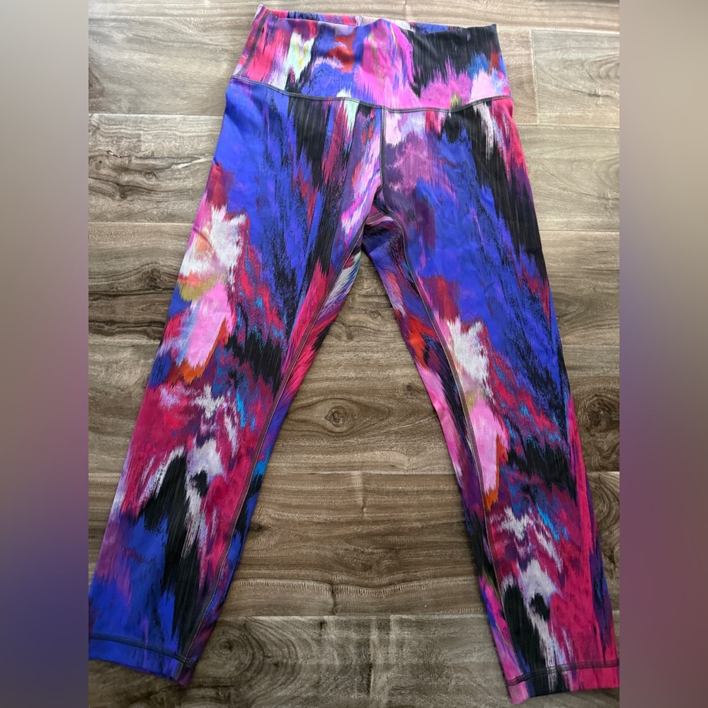 Lululemon Wunder Under Crop (Rare print!)